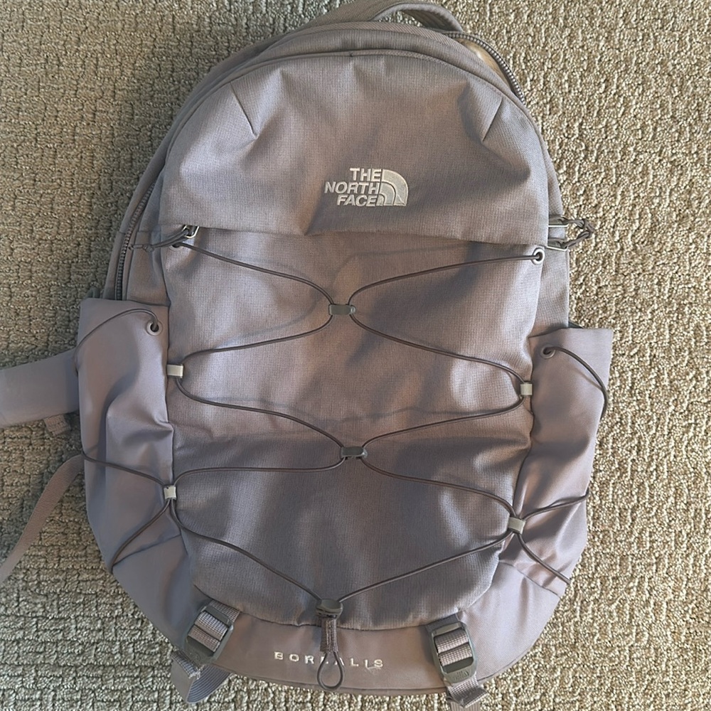Purple north face backpack
